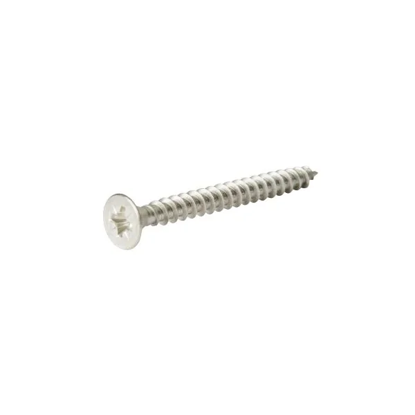 Vis à bois en acier inoxydable A2 pozidriv 6x80 mm - 20 pièces