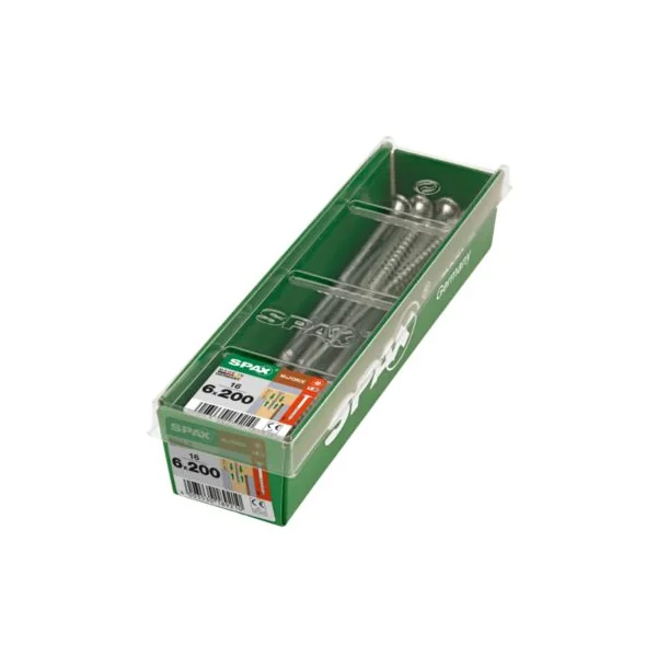Vis à bois Hi.force torx Spax wirox 6x200 mm - 16 pièces