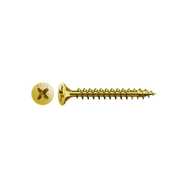 Vis à bois torx pz Spax jaune 4,5x50mm - 30 pièces