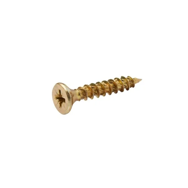 Vis à bois Turbodrive Premium pozidriv zinguée jaune 5x30 mm - 20 pièces