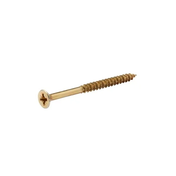 Vis à bois Turbodrive Premium pozidriv zinguée jaune 6x80 mm - 20 pièces