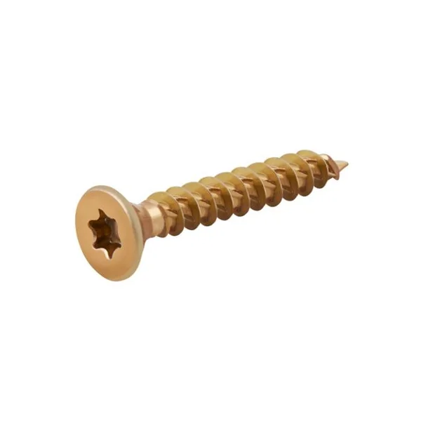 Vis à bois Turbodrive Premium torx zinguée jaune 4.5x30 mm - 100 pièces