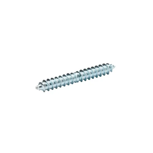 Vis à double filetage (bois/bois) 8x60 zingués mm - 5 pièces
