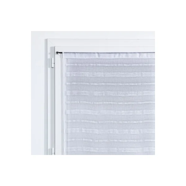 Vitrage tamisant Wakea coloris blanc H.190 x l.90cm