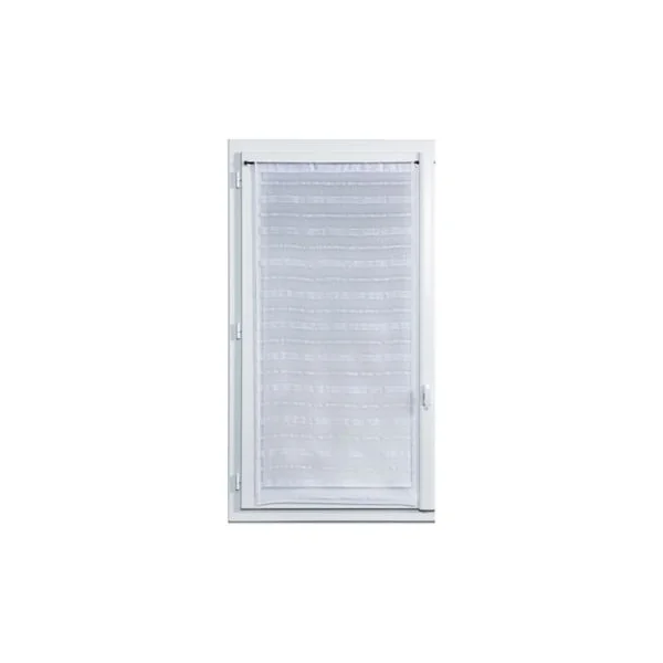 Vitrage tamisant Wakea coloris blanc H.190 x l.90cm
