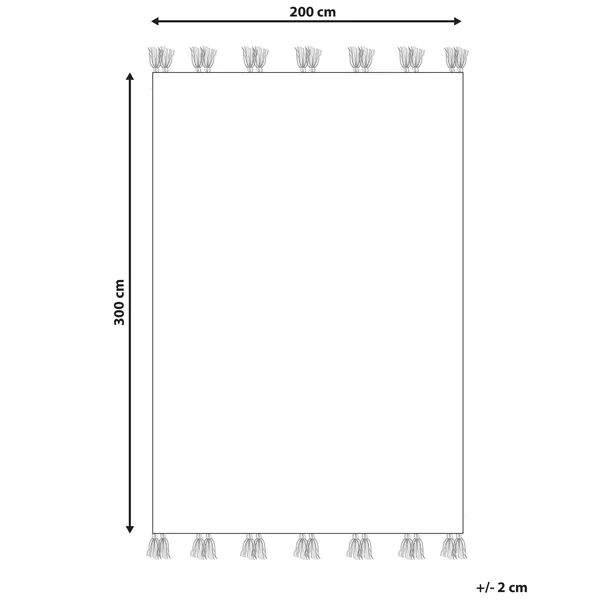 Vloerkleed KASAKH Meerkleurig 200 x 300 cm Wol Kelim