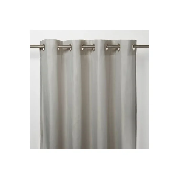 Voilage tamisant à oeillets effet tissé Kymbe beige L.260 x l.140cm GoodHome