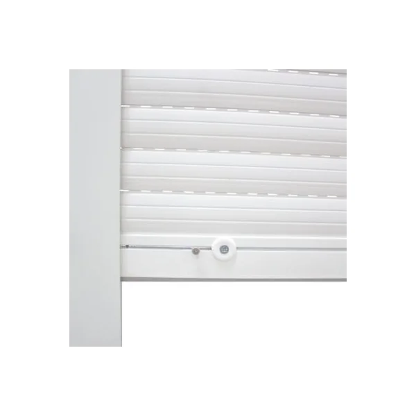Volet roulant uPVC blanc - ouverture manuelle par sangle - Fortia - l.90 x H.155 cm