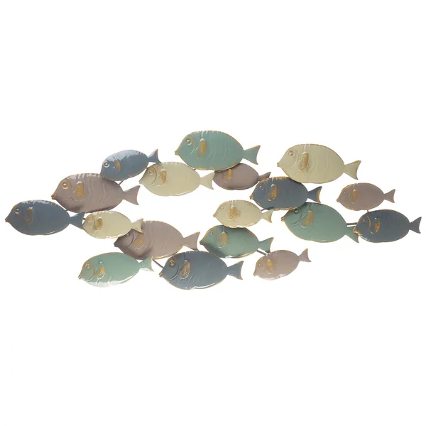 Wanddecoratie Vis FERMIUM Metaal 47 cm Meerkleurig