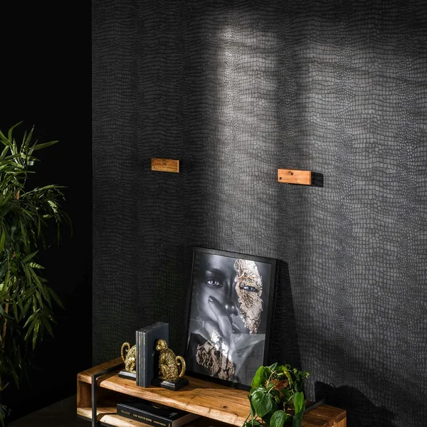 Étagère murale en bois d'acacia épais 150 cm MELBOURNE